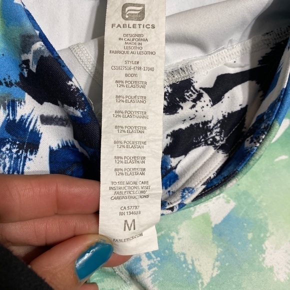 FABLETICS WINN POWERHOLD CAPRI TIDAL WAVE PRINT M. - Picture 6 of 7